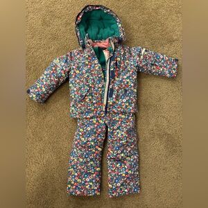Boden Flower 2-3Y Snow Outfit